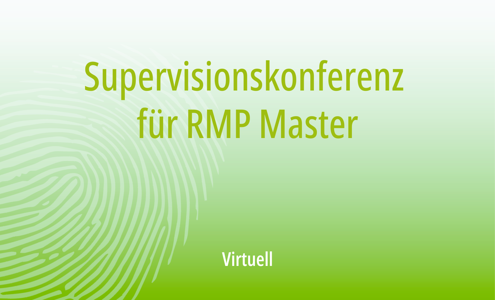 Supervisionskonferenz für RMP Master 2026
